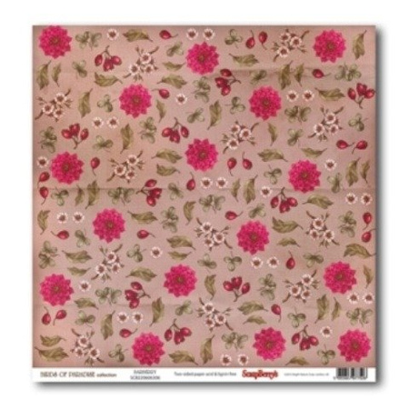 Papier do scrapbookingu dwustronny 30,5 x 30,5 cm BIRDS OF PARADISE 9 szt. ScrapBerry`s